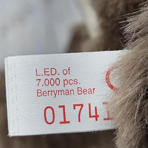 Vtg Steiff 1996 Mohair Clifford Berryman Bear Celebration Teddy Roosevelt 1741 - Picture 12 of 16